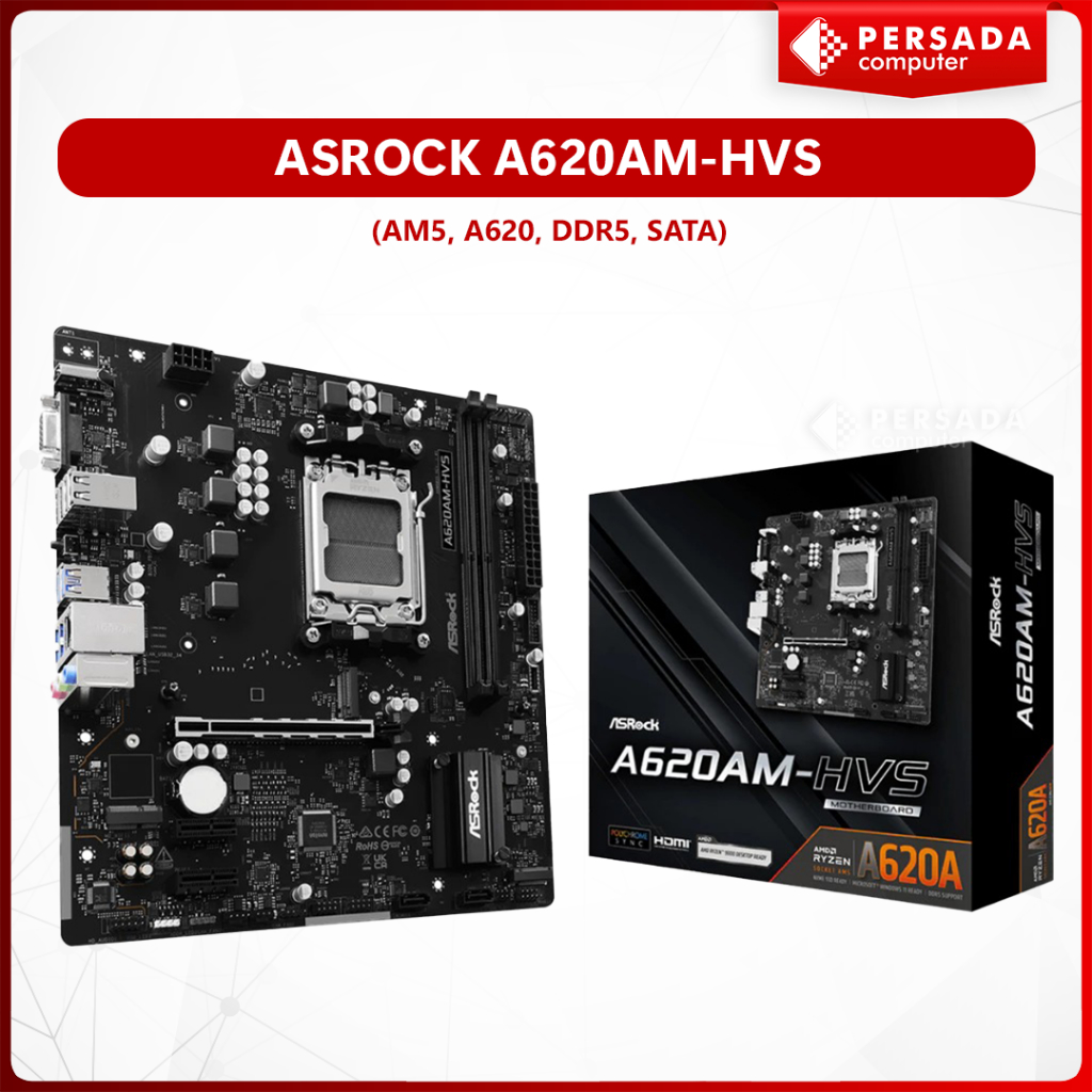 ASRock A620AM-HVS (AM5, A620, DDR5, SATA3)