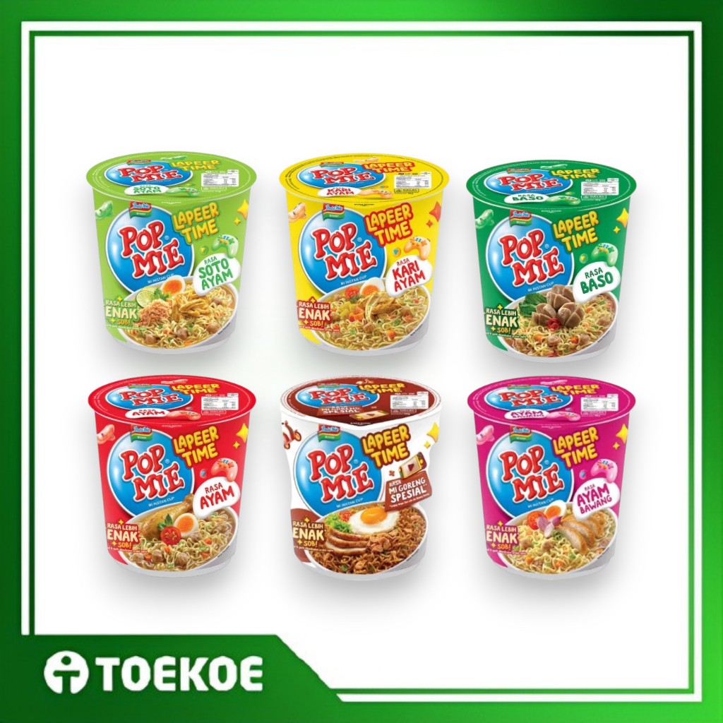 

TOEKOE Pop Mie Lapeer Time 75GR Mie Cup