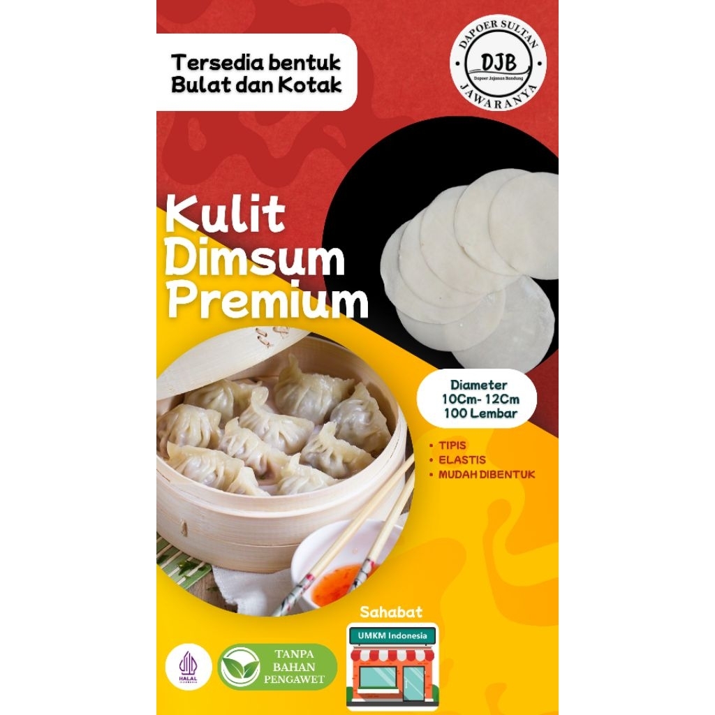

( JAWARANYA ) KULIT DIMSUM/ GYOZA/ SIOMAY PUTIH 10Cm- 12Cm 100 LEMBAR