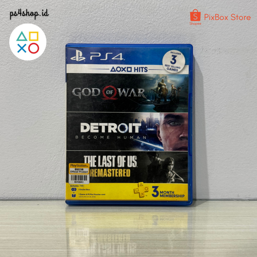 BD Kaset PS4 God Of War & Detroit Bundle Second Bekas Original | 2 Game Bundle Murah GOW dan Detroit