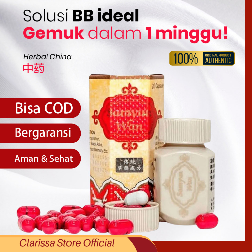 

Samyun Wan Asli China | Penggemuk Herbal Aman | BB Naik Cepat 7 Hari