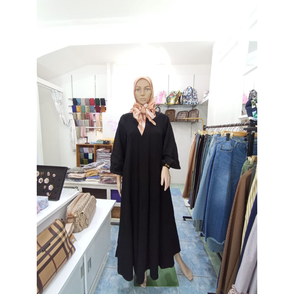 New Arrival Abaya Jetblack by DnL Luxury