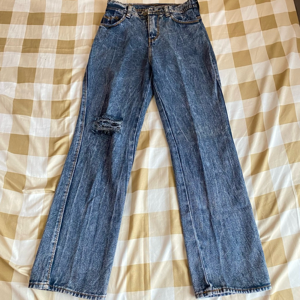 PRELOVED JEANS RETRO SIZE 27 | RIPPED JEANS NO MINUS