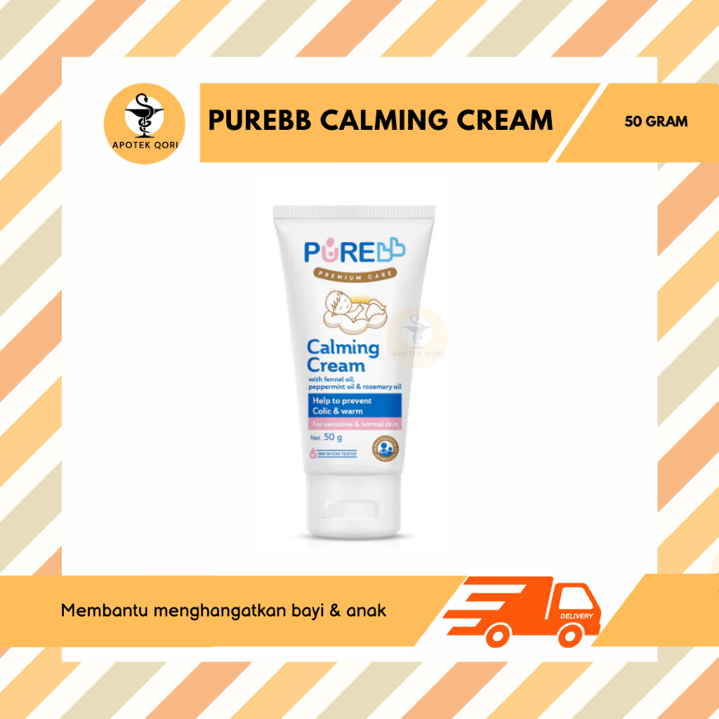 PUREBB CALMING CREAM 50 G / MERINGANKAN PERUT KEMBUNG BAYI