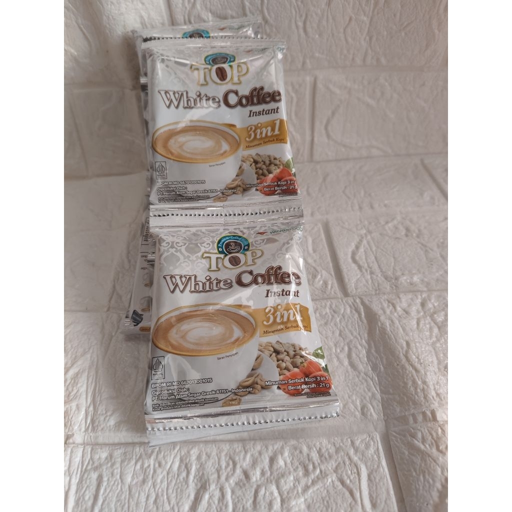 Top Kopi Susu Top Kental Top White Coffee renceng
