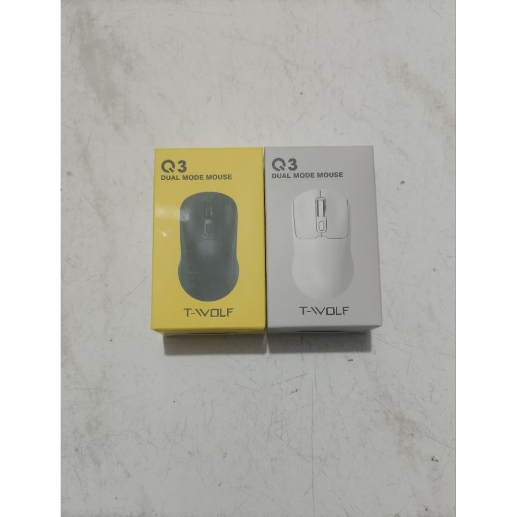 SKU-1348 MOUSE WIRELESS BLUETOOTH T-WOLF Q3 SILENT KLIK DUAL MODE BISA DI CHARGE USB C UNTUK LAPTOP 