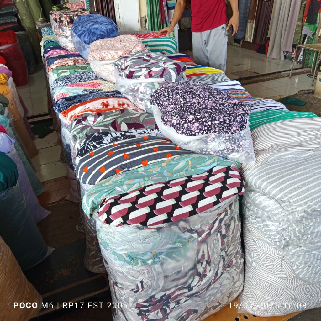 HARGA/0,5 M I KAIN SPANDEK RAYON PREMIUM I KAIN SPANDEK RAYON MOTIF I BAHAN SPANDEK RAYON KAOS