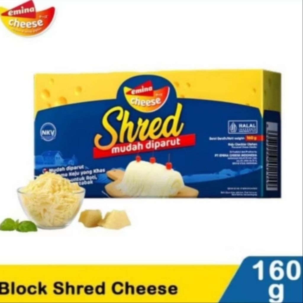 

Keju Emina Cheese Shred 160gr - Keju Parut