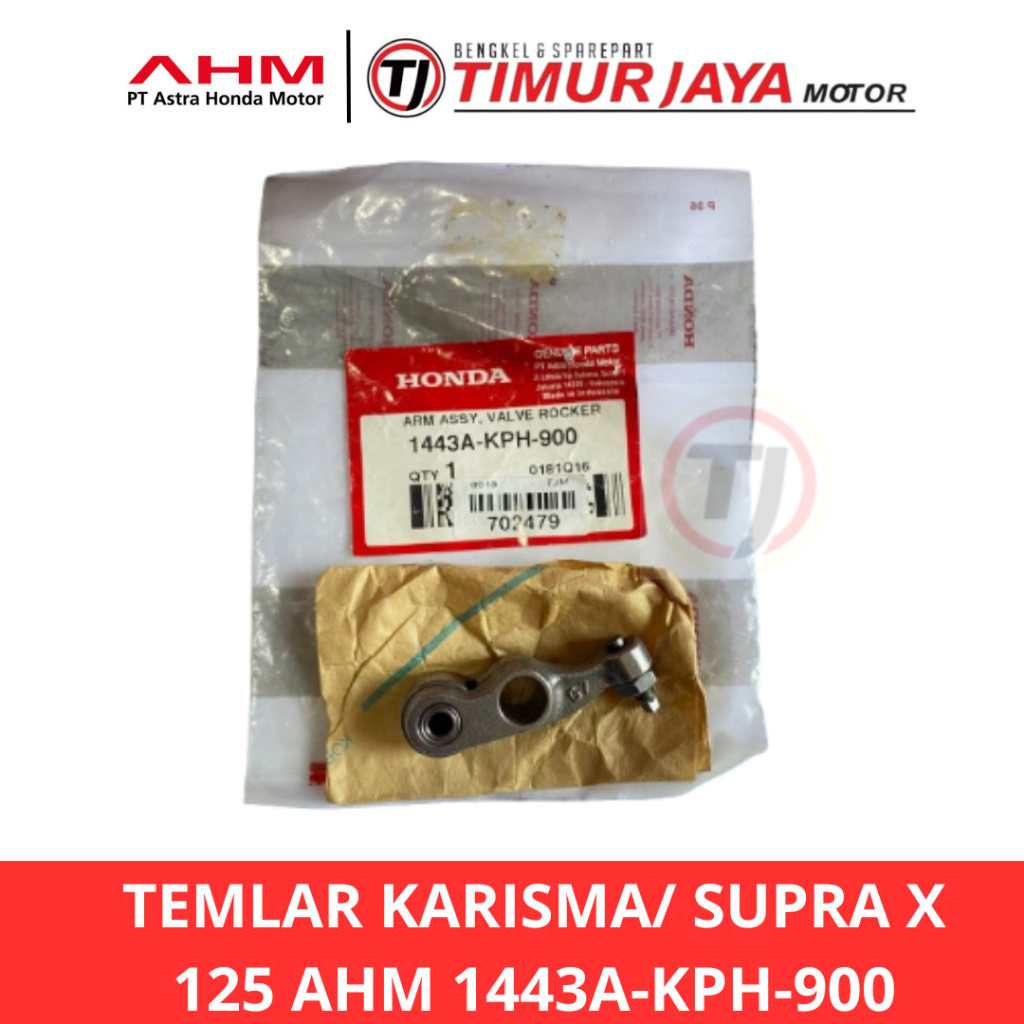 PELATUK KLEP ROCKER ARM TEMLAR KARISMA SUPRA X 125 ORIGINAL AHM 1443A KPH 900 KODE 702479