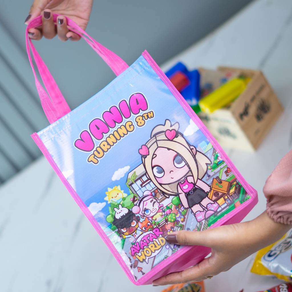

TAS SOUVENIR PREMIUM / Tas Ultah / Tas Ulang Tahun / Bisa Tambah Foto Anak