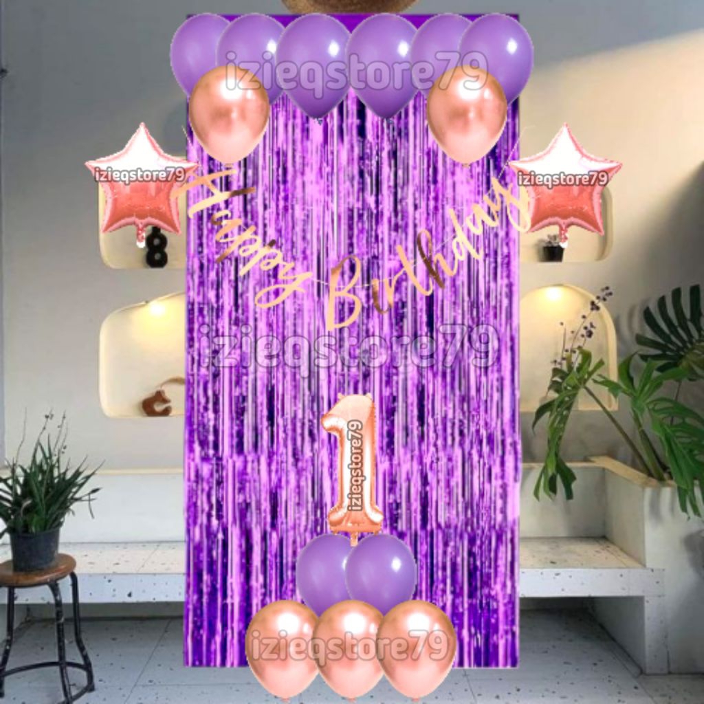 PAKET DEKORASI ULANG TAHUN/SET DEKORASI/DEKORASI BALON/SET DEKORASI ULANG TAHUN