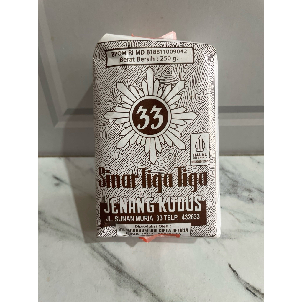 

JENANG 33 BERAT 250 gram