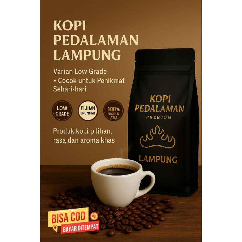 

KOPI BUBUK ROBUSTA LAMPUNG ( PREMIUM ) 100% ASLI AROMA DAN CITARASA NUSANTARA
