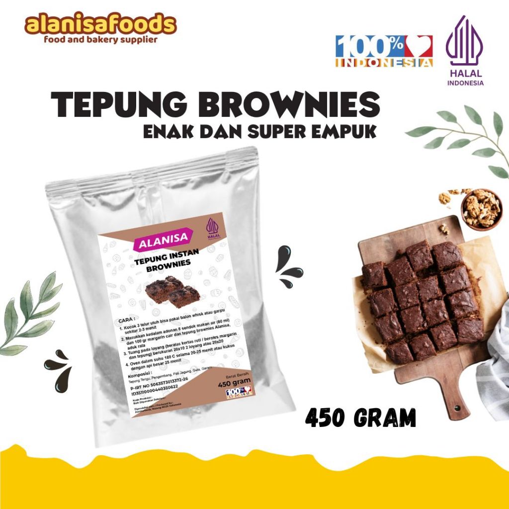 

Tepung Instan Brownies 450gr