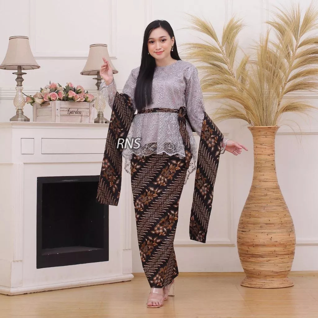READY JUMBO KEBAYA COUPLE SEMI PRANCIS Katun BAHAN KEBAYA SEMI FRANCE CORNELI COUPLE ATALIYA BATIK C