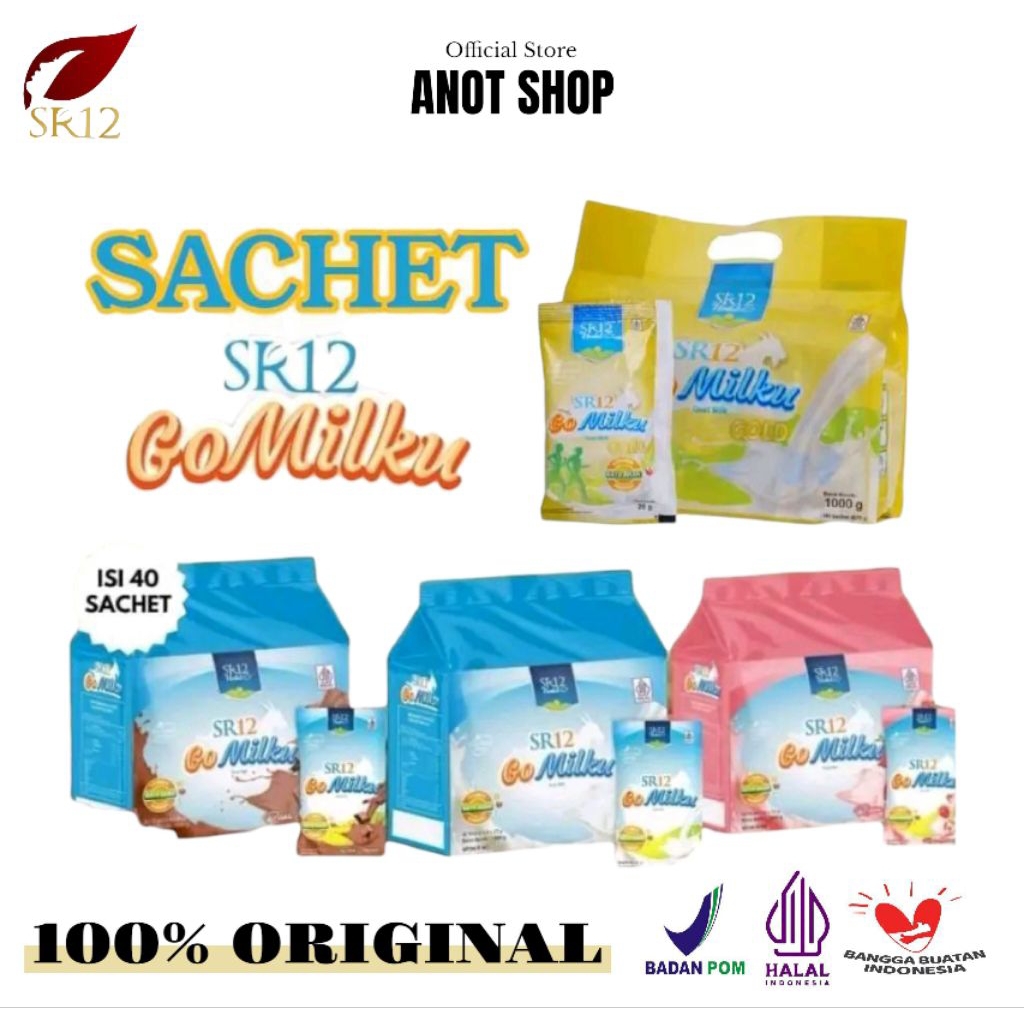 

Go Milku SR12 Herbal Sachet 25g Susu Kambing Etawa Asli