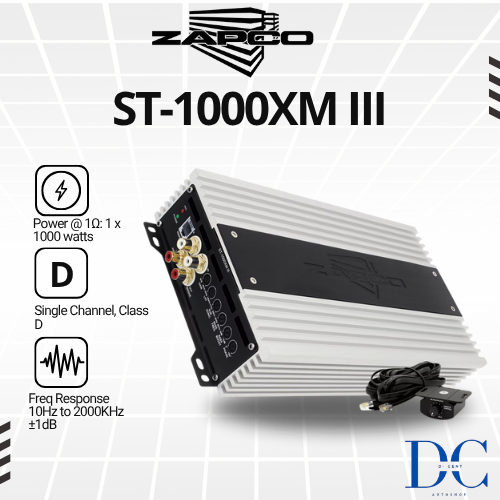 Power Amplifier Monoblock Zapco ST-1000XM III - Mono Class D Amplifier - Audio Mobil - 100% Original