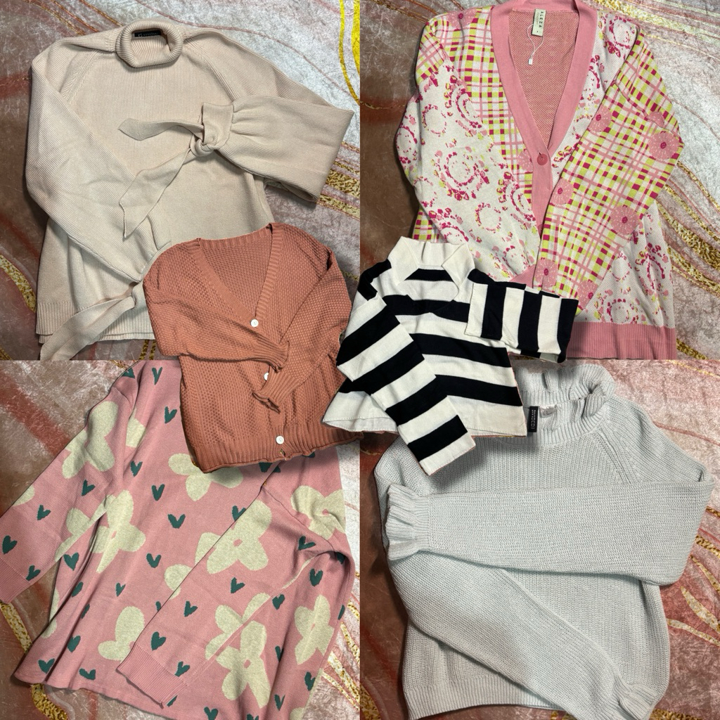 [PRELOVED] Preloved Sweater Knit Cardigan Wanita Pria Brand Zara Uniqlo