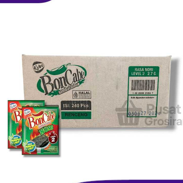 

Boncabe Sachet 1 Karton Nori Lv.10 / Lv. 15 / Lv. 30 / Lv. 50