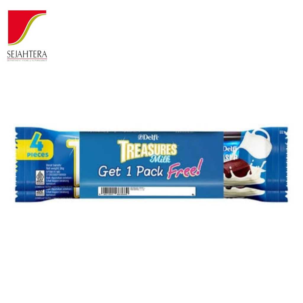 

DELFI TREASURES MILK CHOCO 2s X 36gr
