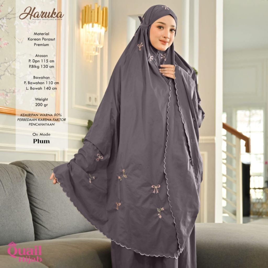 Mukena Haruka Traveling ori Quail