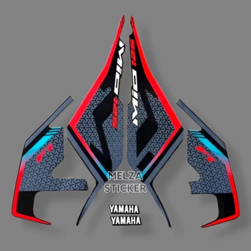 Stiker Striping Lis Body Motor Mio M3 2022 Warna Hitam
