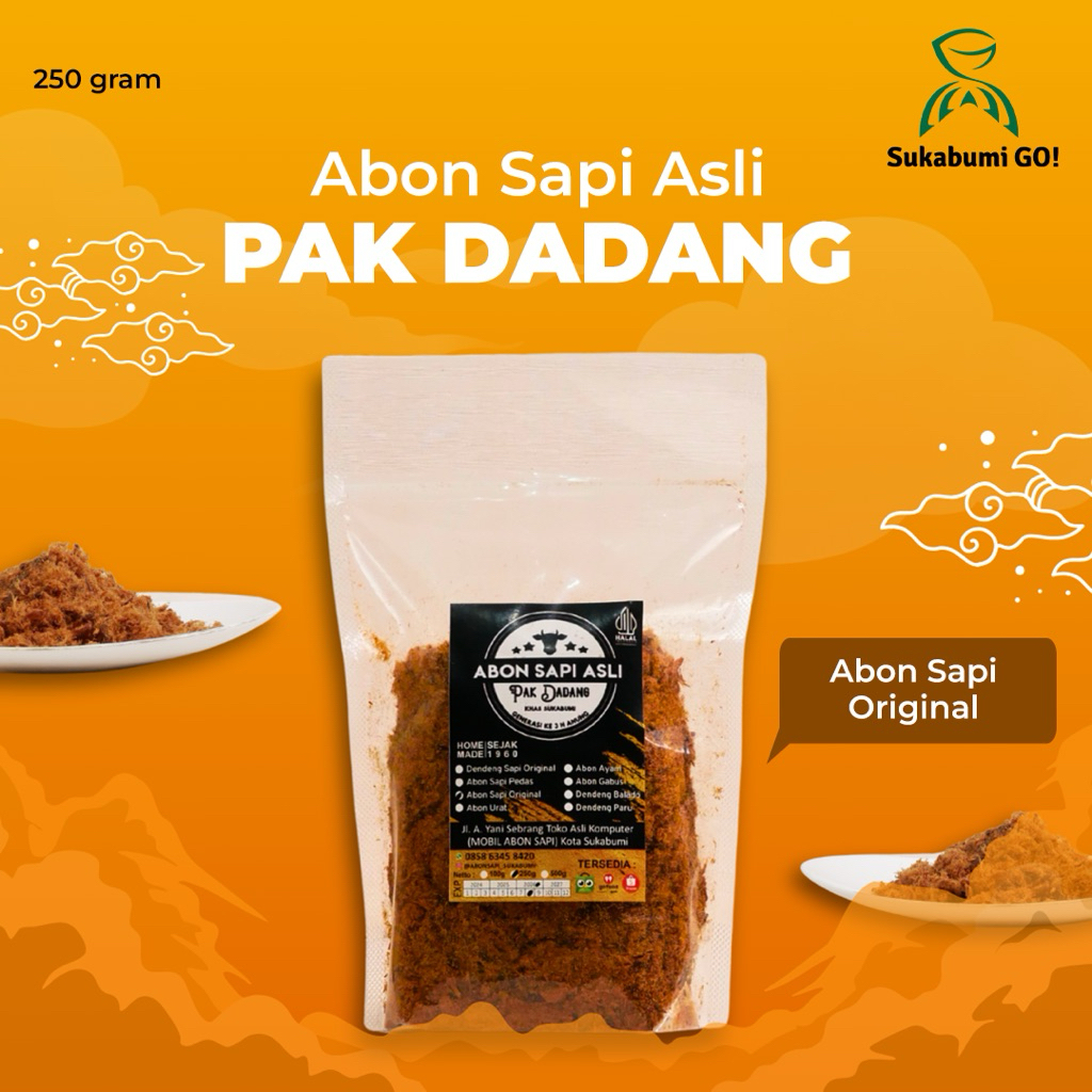 

Abon Sapi dan Ayam Pak Dadang (250gr)