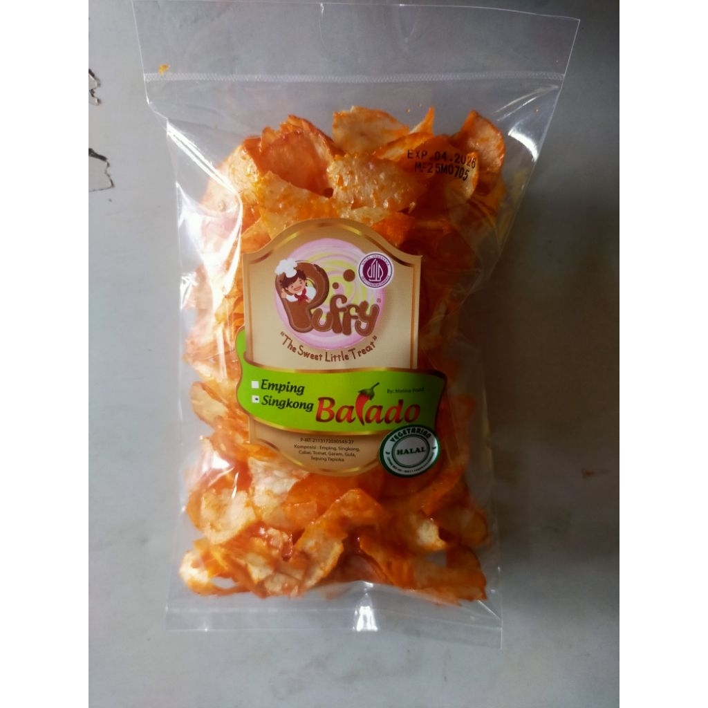 

kripik singkong balado puffy