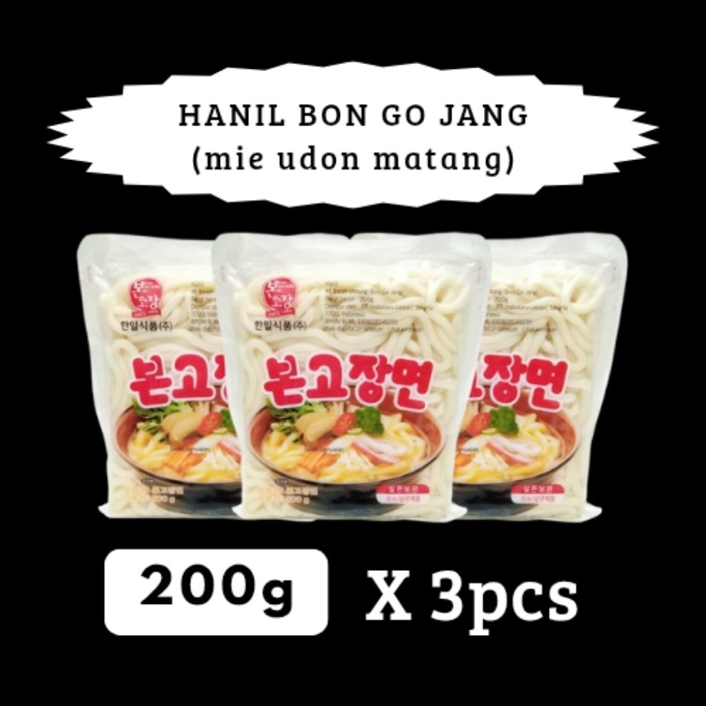 

3pcs hanil bon go Jang 200g / mie basah matang