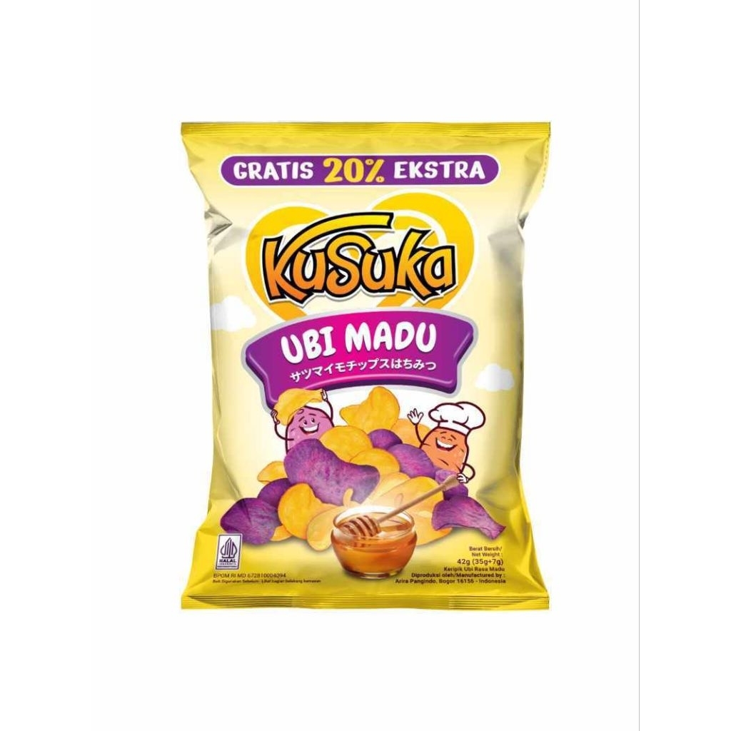 

Kusuka Camilan Kerupuk Ubi Madu 42 gram / kerupuk