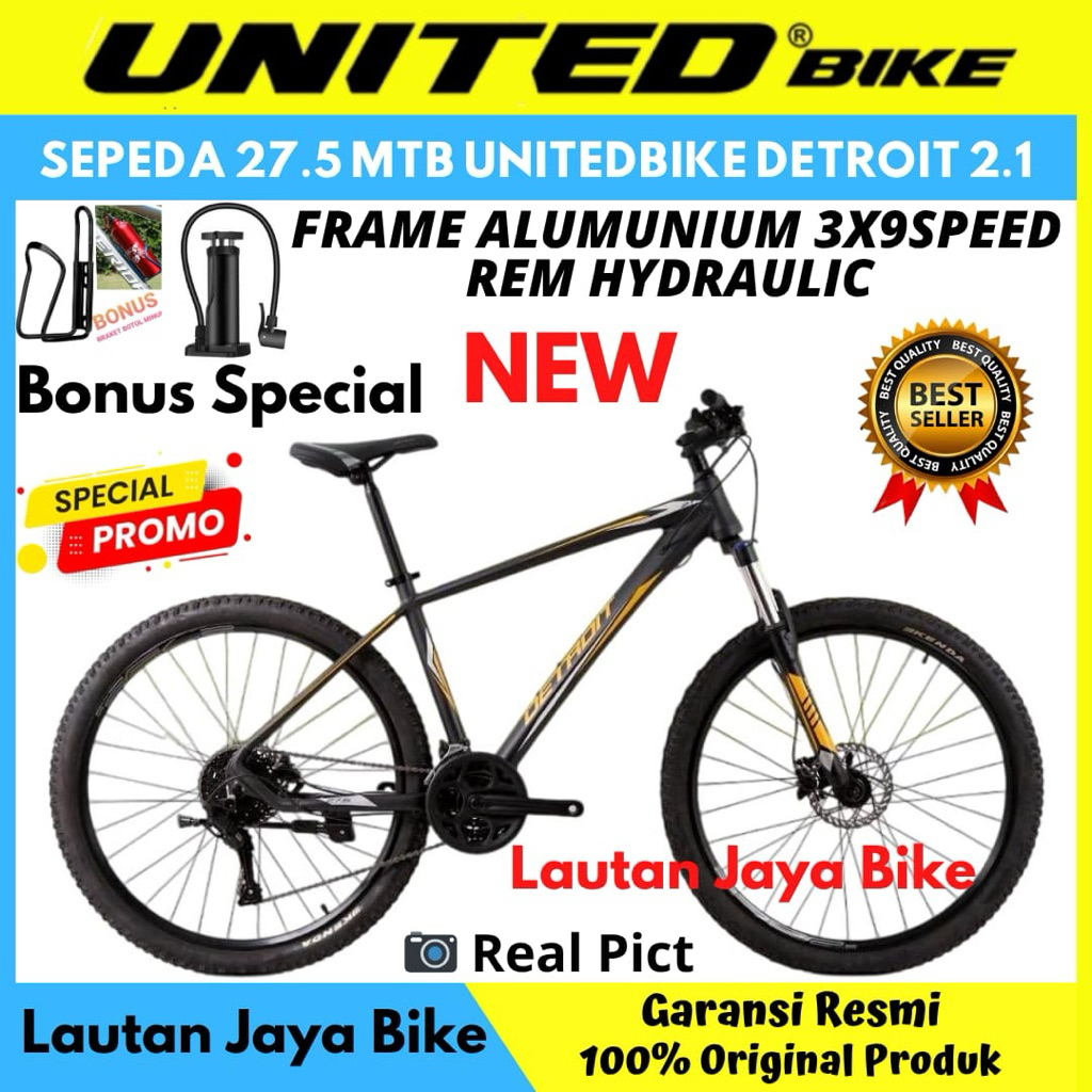 Sepeda Gunung 27.5 UNITED DETROIT 2.1 Terbaru