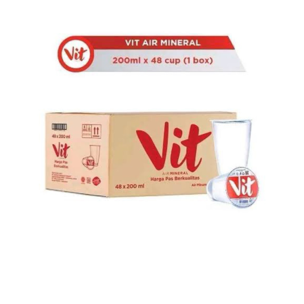

vit gelas 200ml x 48 cup air mineral