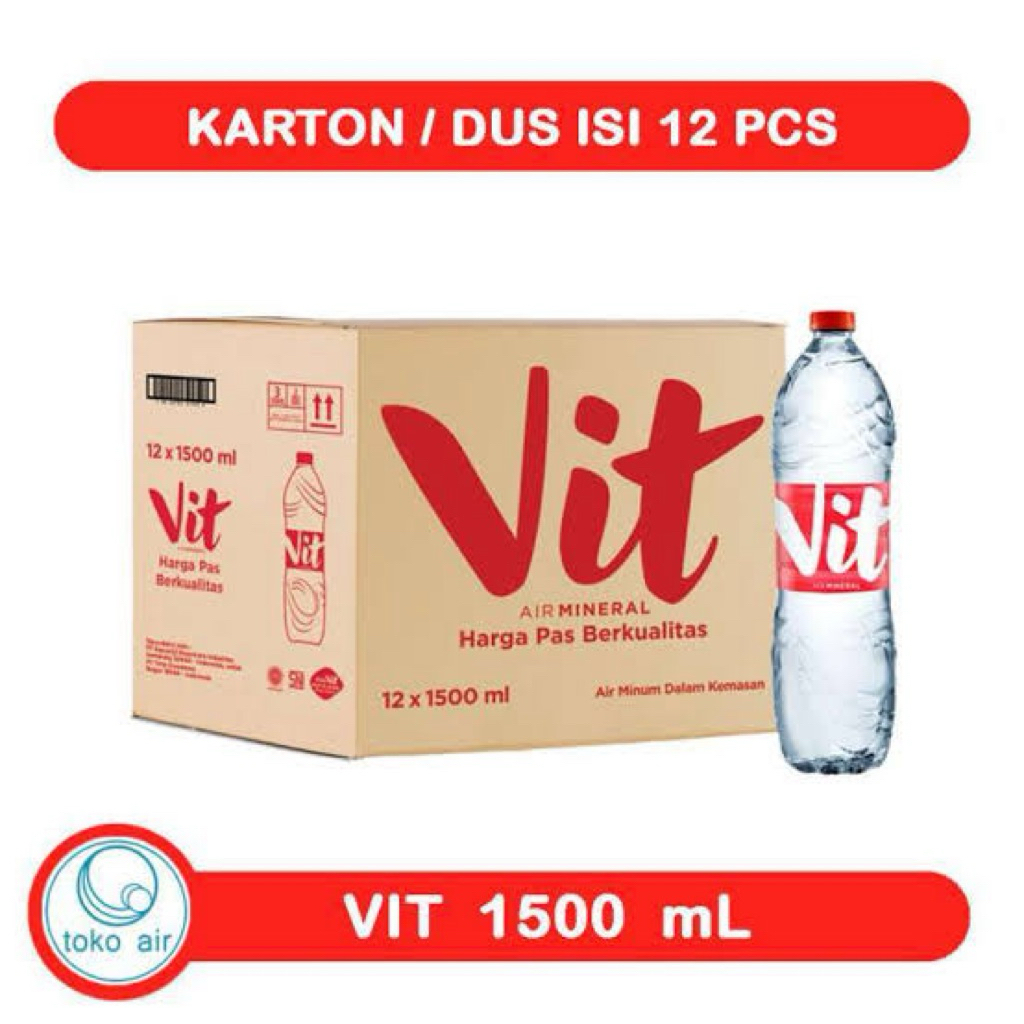 

vit 1.500 ml 1 dus isi 12 botol