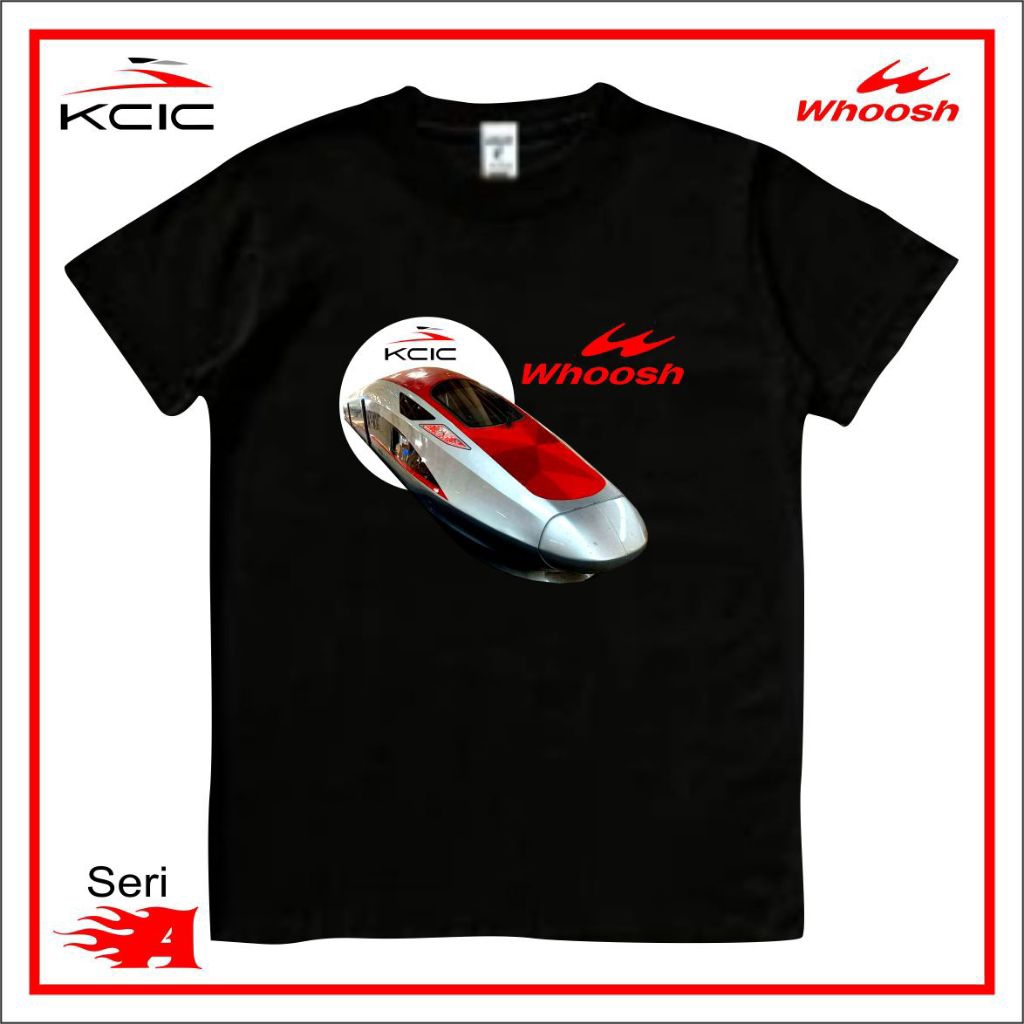 Baju/Kaos Kereta Cepat Whoosh KCIC