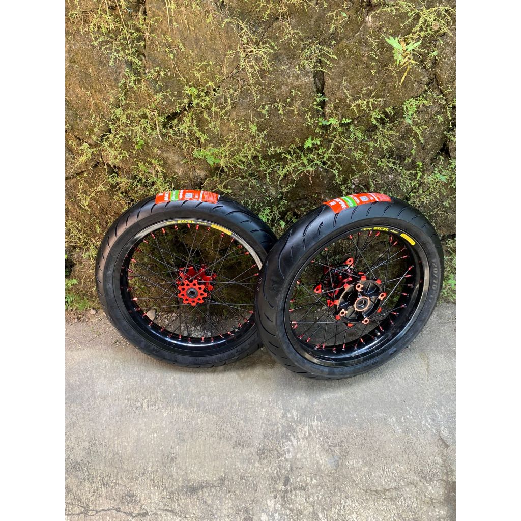 Velg Supermoto CRF Ban Maxxis Baru Velg Ukur 250/300 dan 300/350 Custome Takasago Excel Asia