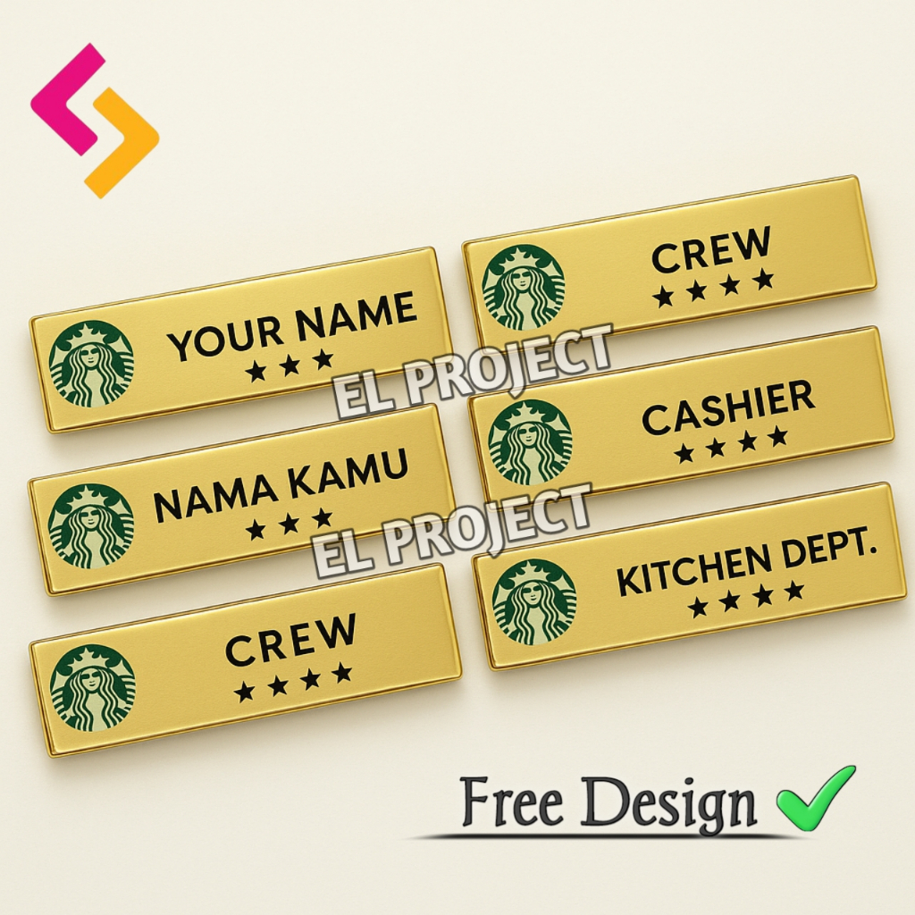 

Nametag Nama Dada Nametag Kuningan Nametag Akrilik Papan Nama Custom Magnet Peniti