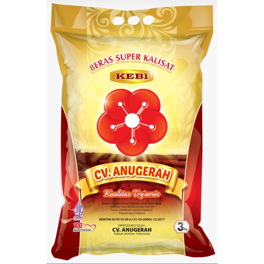 

Beras 3kg Kebi Kembang