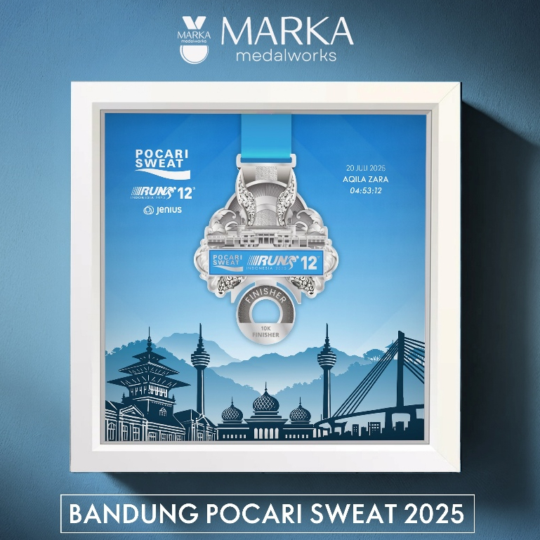 POCARI BANDUNG MARATHON - Artistic Medal Frame