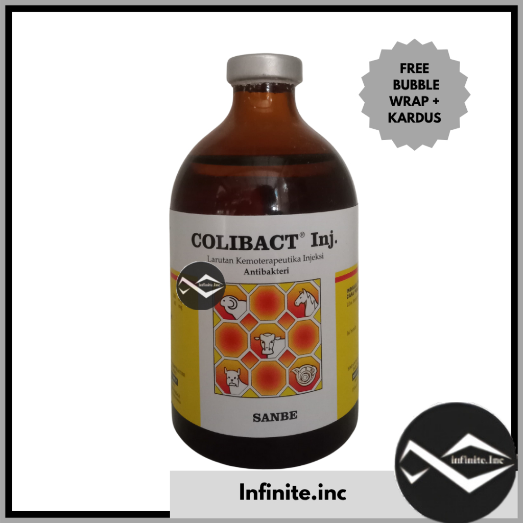 COLIBACT Inj 50ml Sulfadiazine Trimethoprim Antibakteri 50 ml