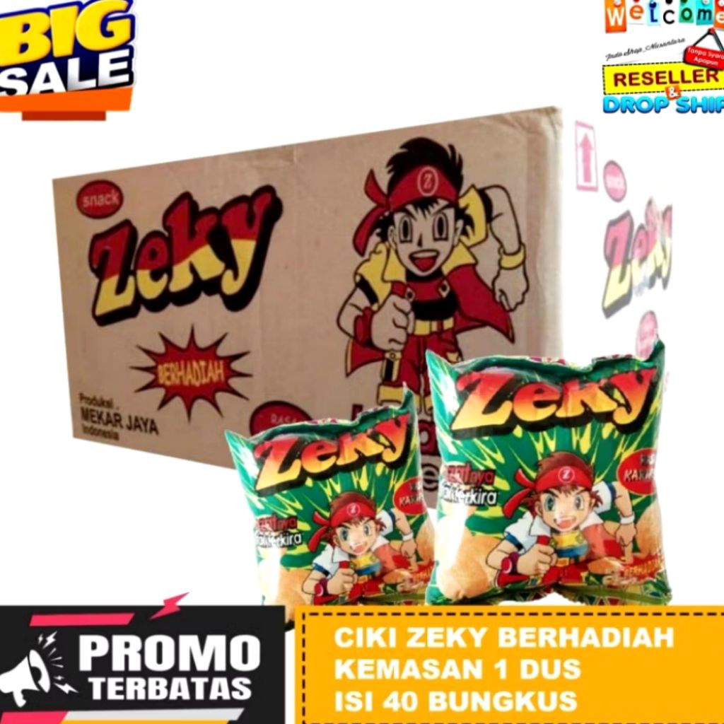 

CHIKI ZEKY SUPER CIKI JADUL BERHADIAH JIKA BERUNTUNG (1 DUS ISI 40 PCS)