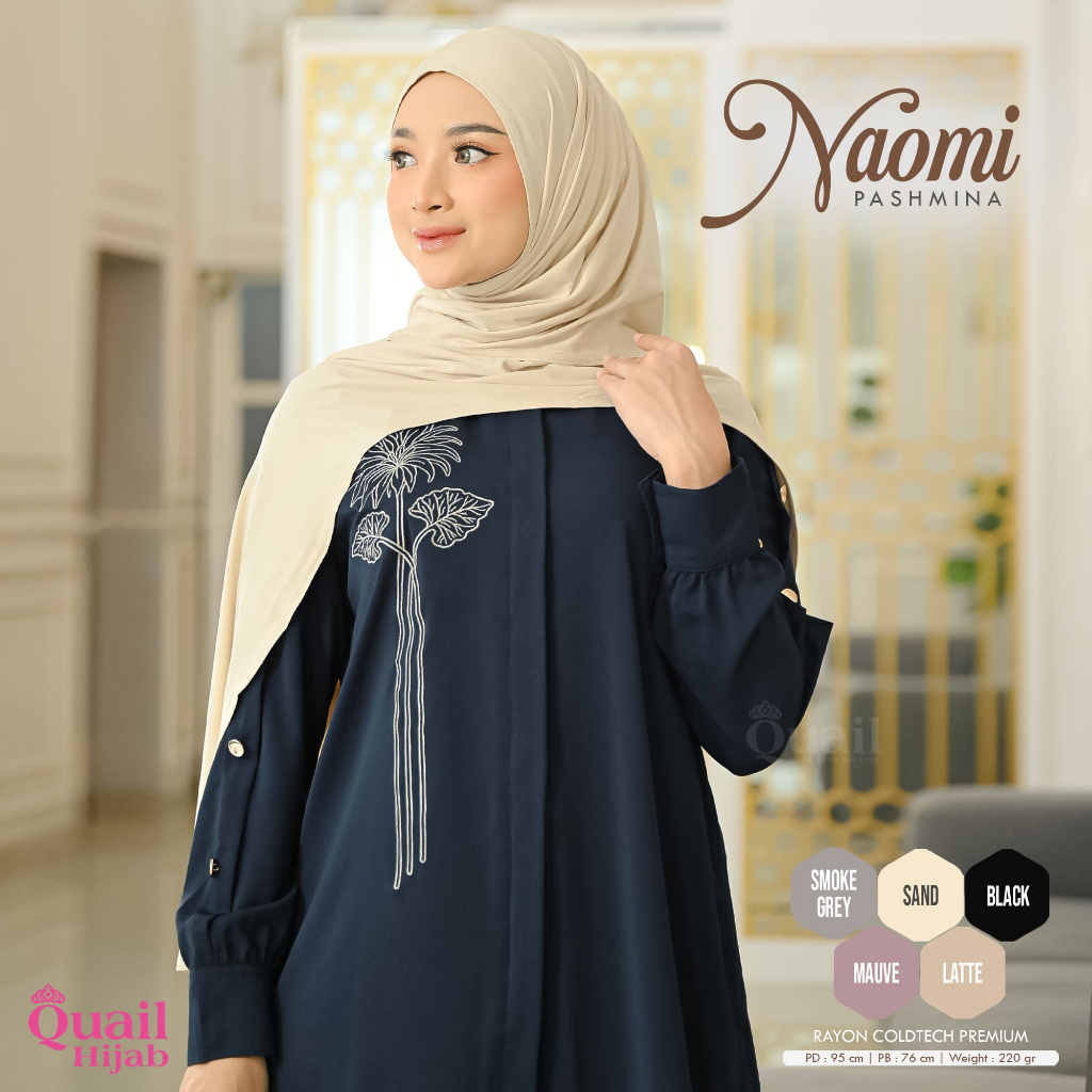 Quail Hijab - NAOMI PASHMINA INSTAN ORI QUAIL