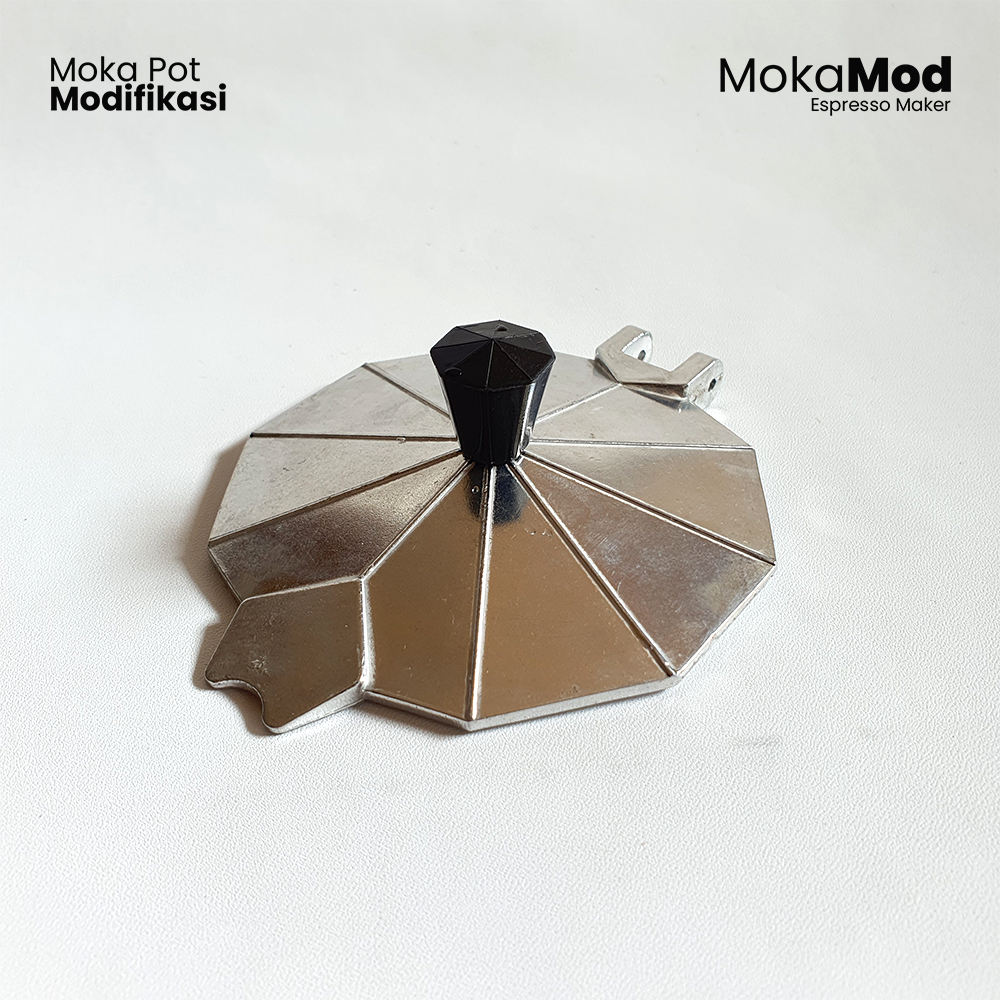 Tutup Moka Pot 3 Cup – Aluminium Tahan Panas