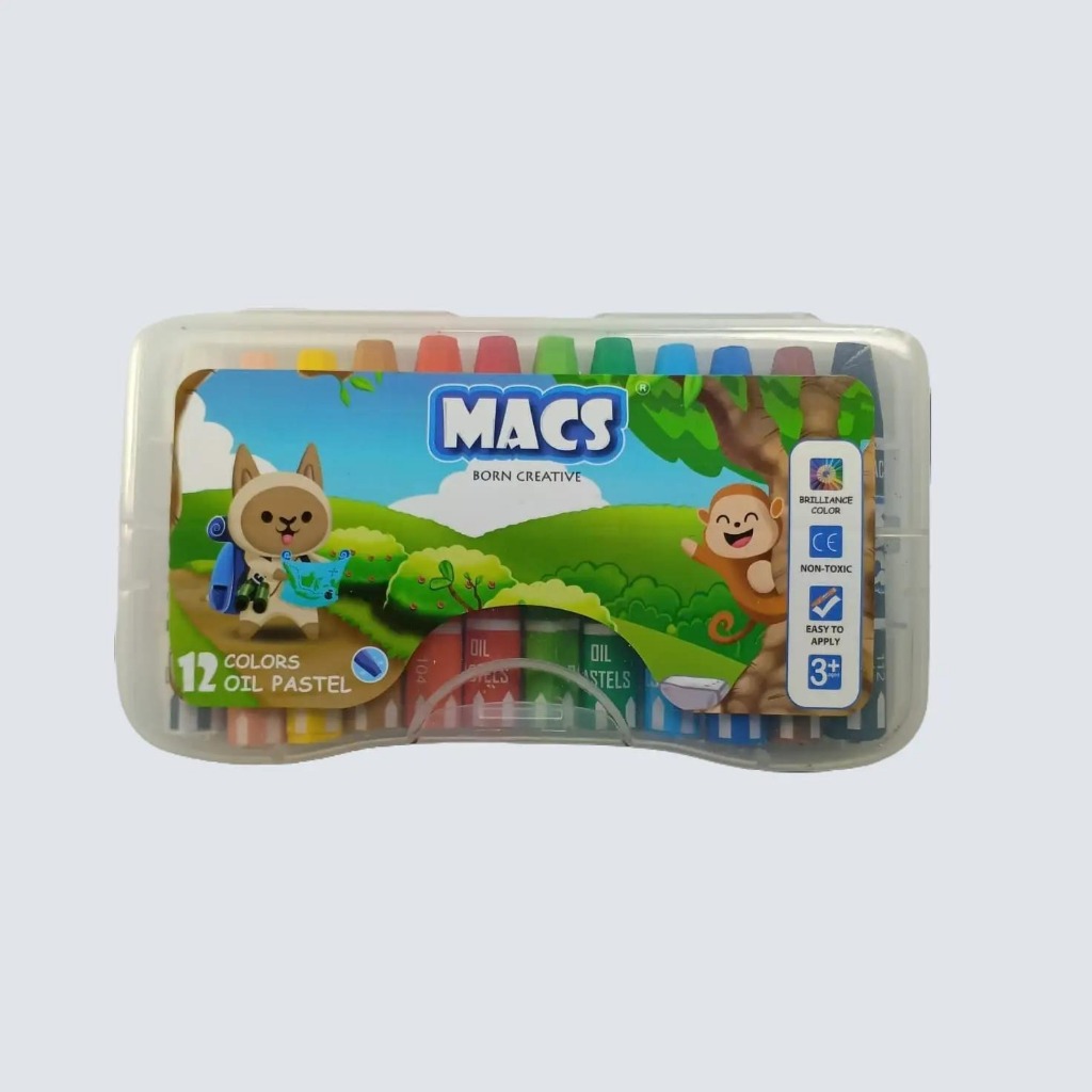 

Crayon Macs 12 Colors Oil Pastel | Krayon 12 Warna