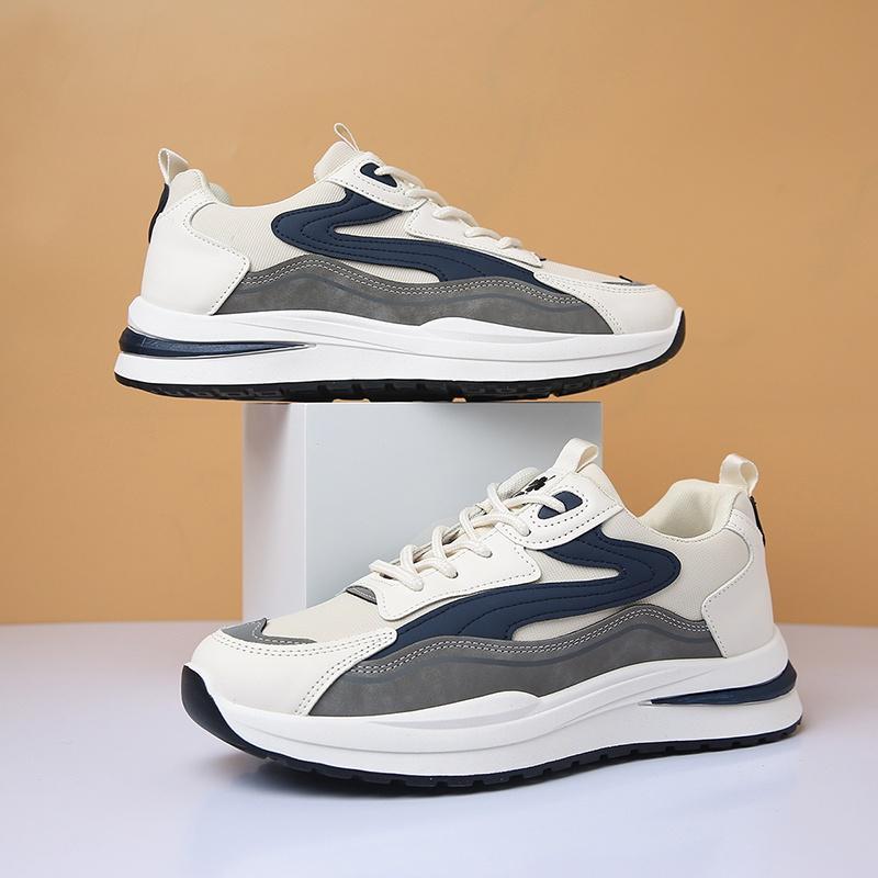 "Free Box" (Size 39 - 45) Sepatu Pria Sneakers Sport Fashion Kasual Import 8117 BLUEGRAY