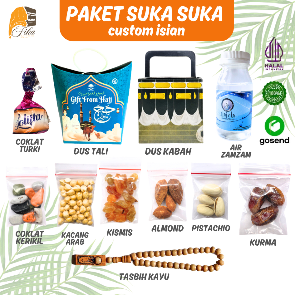 

Paket Oleh - Oleh Haji dan Umroh Custom / Paket Suka - Suka isian Bebas Pilih Terlengkap