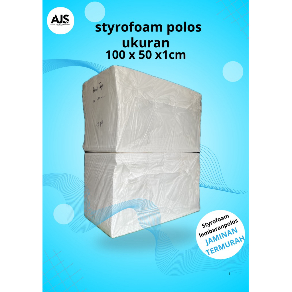 

STYROFOAM POLOS LEMBARAN UKURAN 100X50X1CM