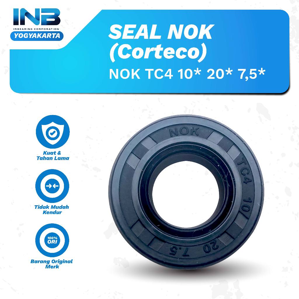 Seal Tc4 10 20 7.5 Nok Seal Shock Belakang Mio Beat Vega ZR Original Nok INB JOGJA