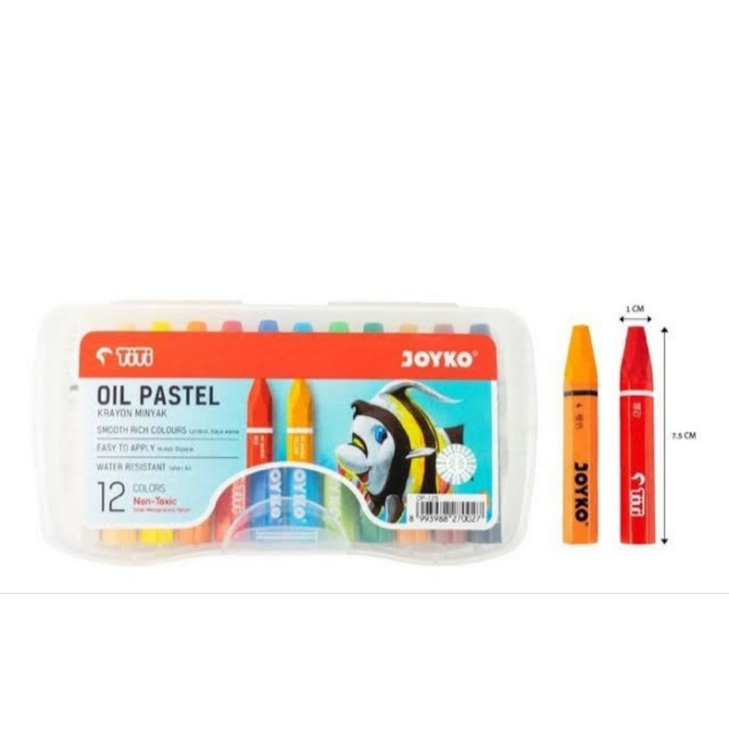 

krayon warna merek joyko 1 pack isi 12 pcs