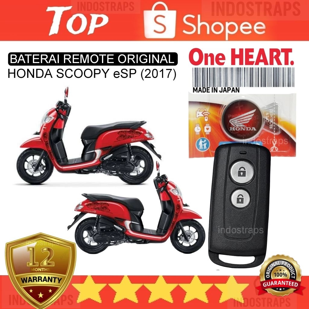 Baterai remote Scoopy eSP 2017 original bergaransi