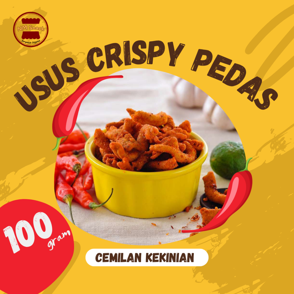 

Usus Crispy pedas 100 Gram
